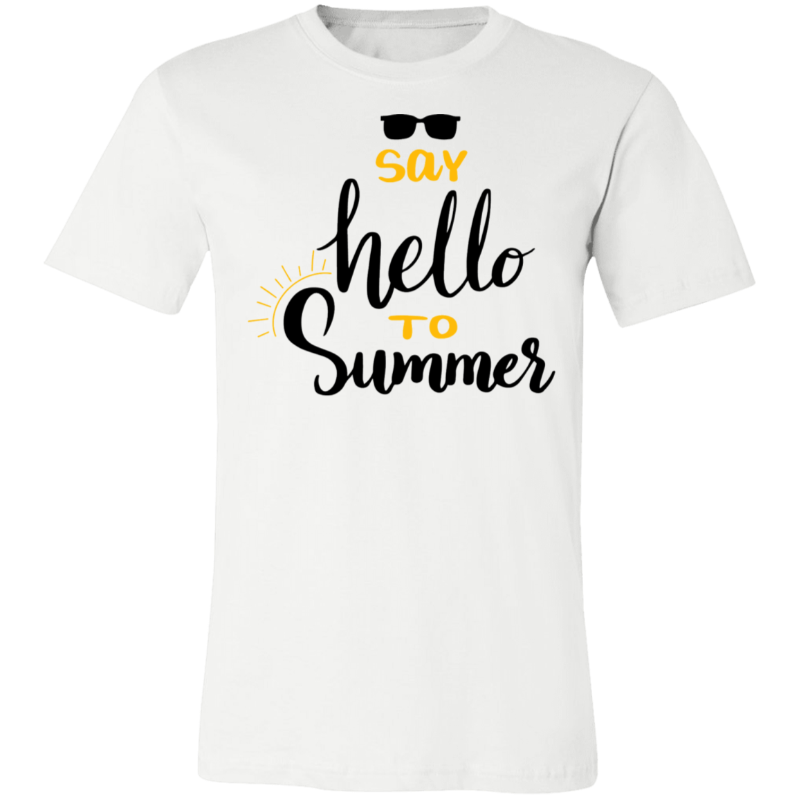 Say Hello To Summer Unisex  Jersey T-Shirt - DNA Trends