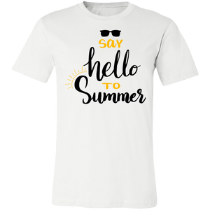 Say Hello To Summer Unisex  Jersey T-Shirt - DNA Trends