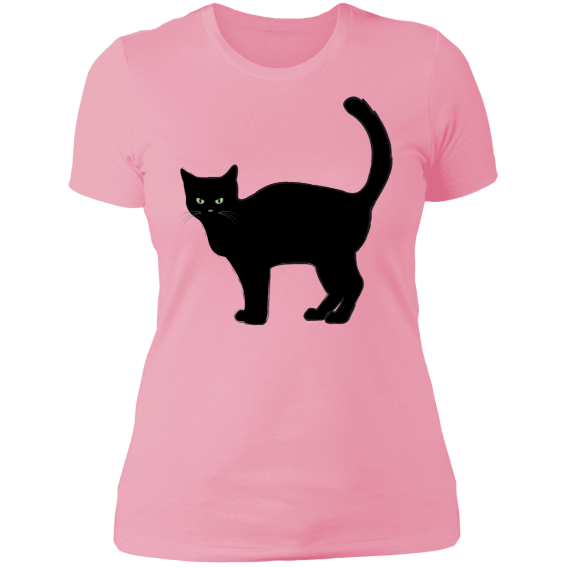 Black Cat Halloween Ladies'  T-Shirt - DNA Trends