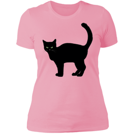 Black Cat Halloween Ladies'  T-Shirt - DNA Trends