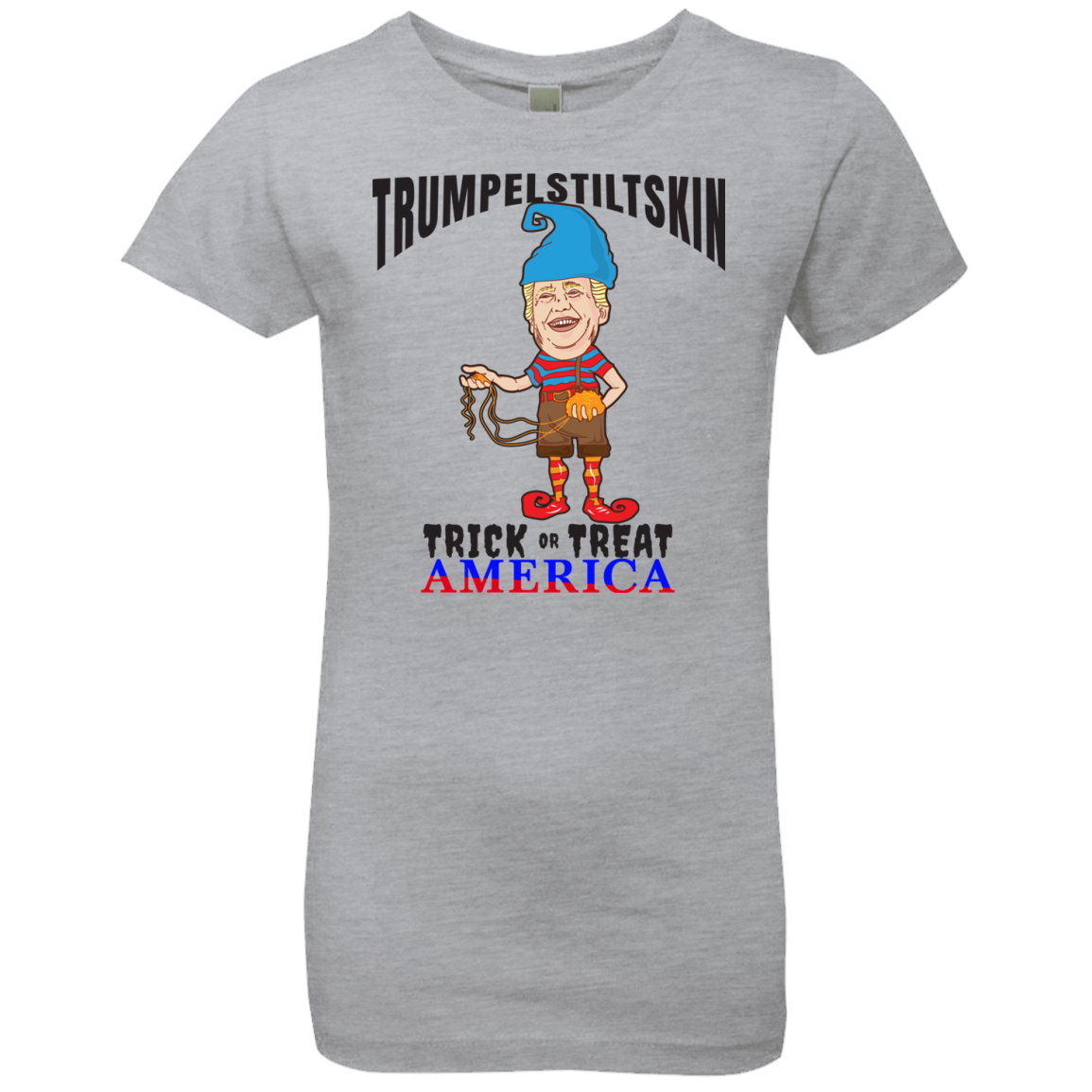 Trumpelstiltskin Trick Or Treat America T-Shirt Halloween Clothes (Girls) - DNA Trends