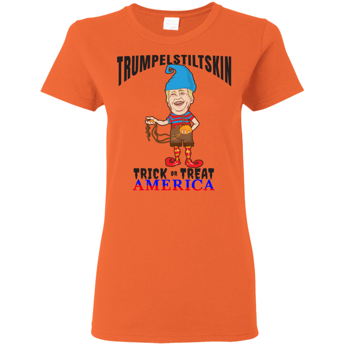 Trumpelstiltskin Trick Or Treat America T-Shirt Halloween Clothes (Women) - DNA Trends