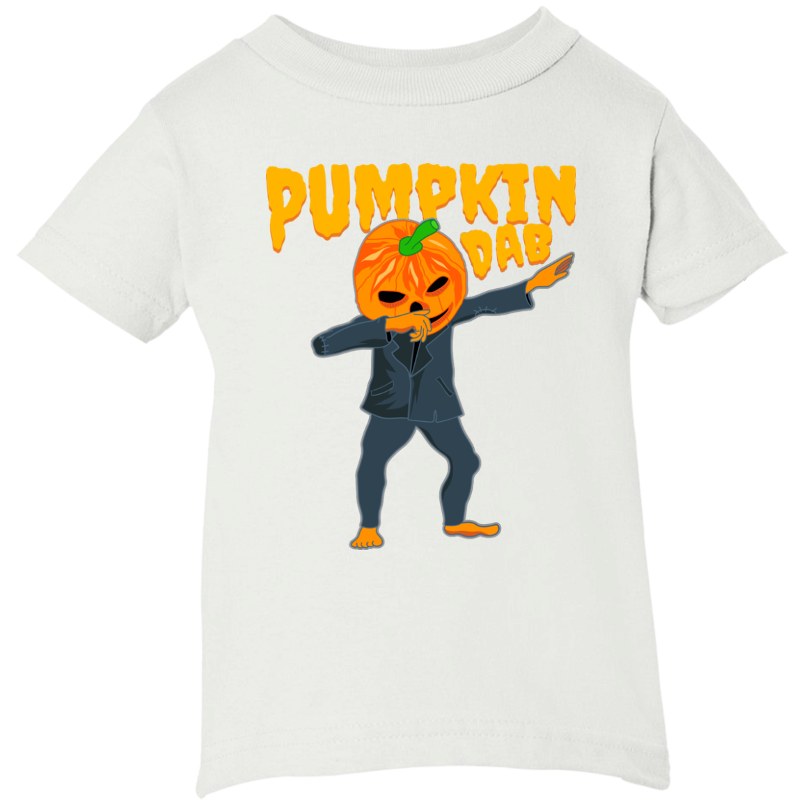 Trendy Pumpkinhead Dab T-Shirt Halloween Clothing (Infants) - DNA Trends