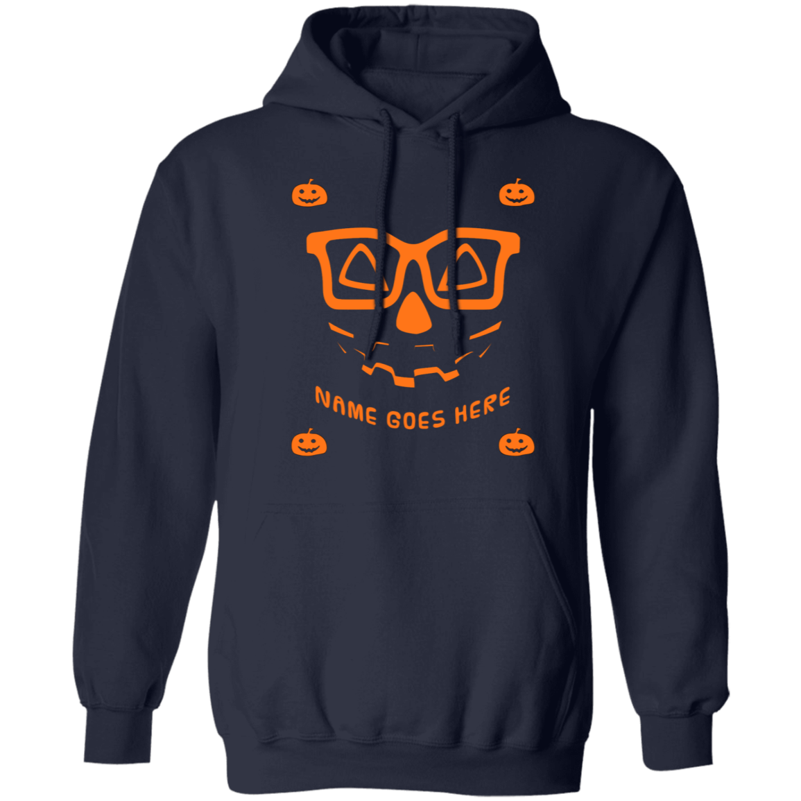 Personalized Creepy Nerd Pumpkin Halloween Costume  Pullover Hoodie - DNA Trends
