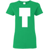 Chipmunks "T" Theodore Letter Print T-Shirts  (Women) - DNA Trends