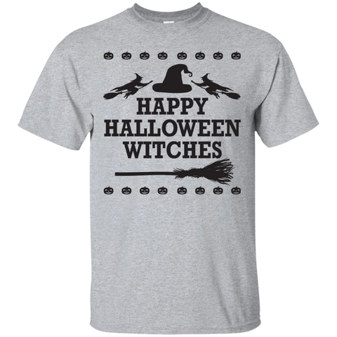 Image of Happy Halloween Witches T-Shirt Halloween Cool Tees (Boys) - DNA Trends