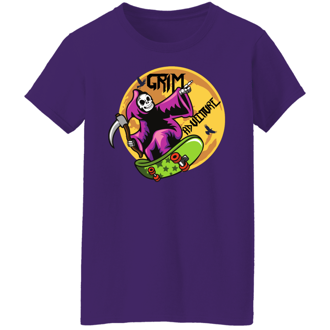 Grim Adventure Halloween Costume Ladies'  T-Shirt - DNA Trends