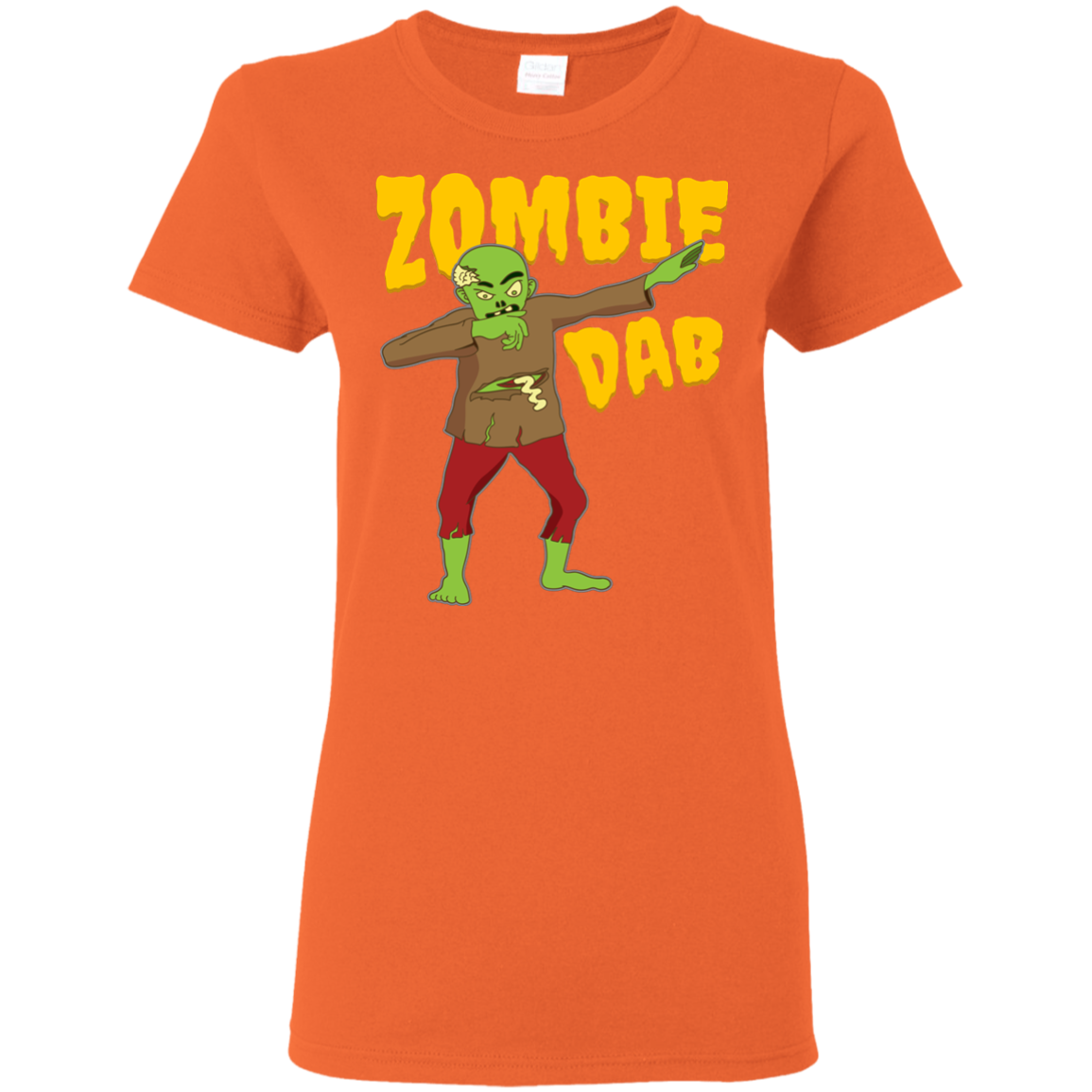 Trendy Zombie Dab T-Shirt Halloween Tee (Women) - DNA Trends