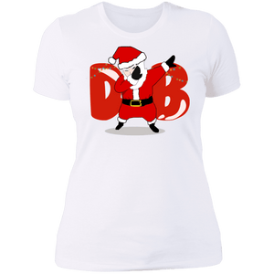 Amusing Dabbing Santa Ladies'  T-Shirt - DNA Trends