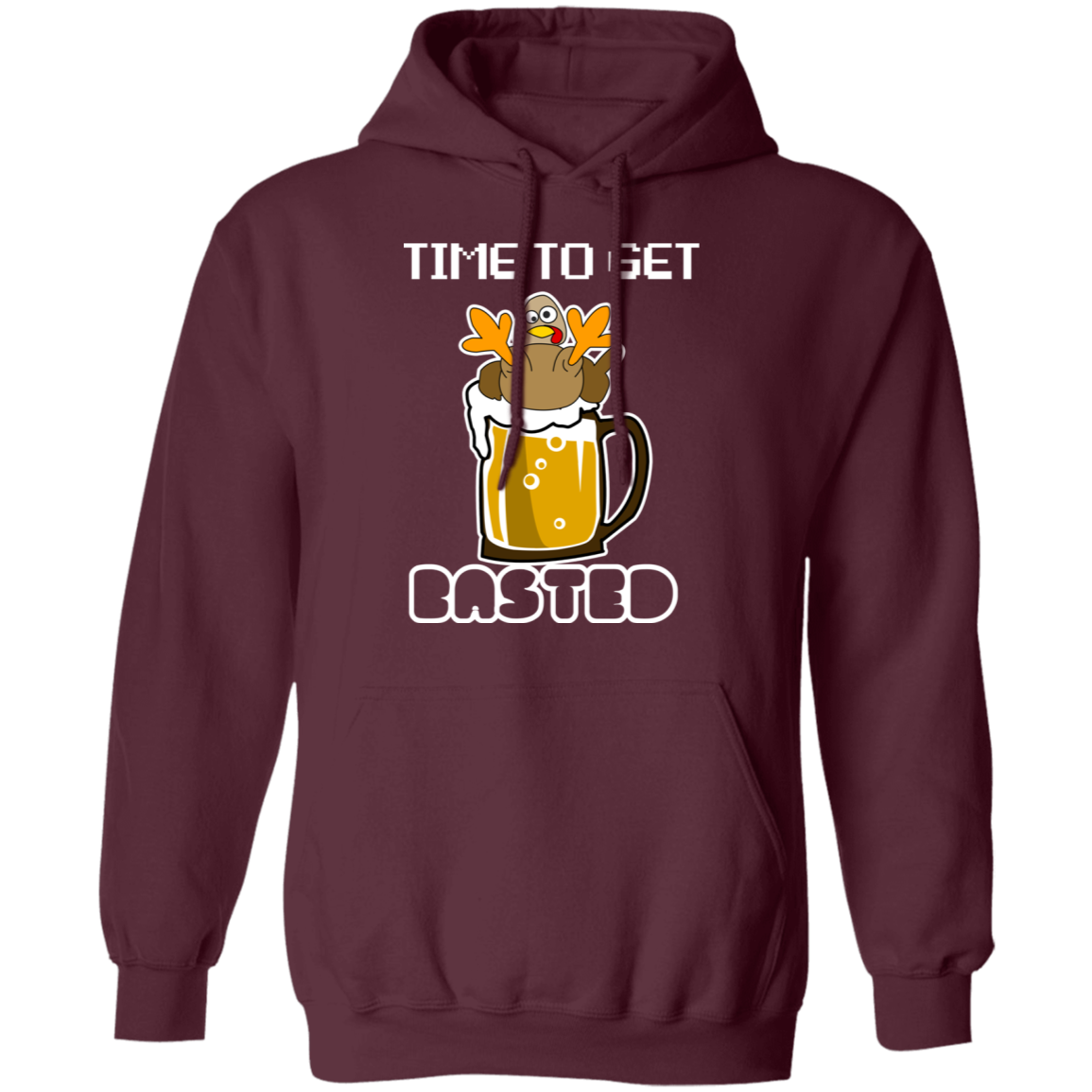 Time To Get Basted Thanksgiving Pullover Hoodie - DNA Trends