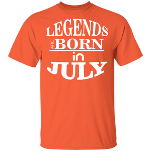 Legends are Born in July T-Shirt - DNA Trends