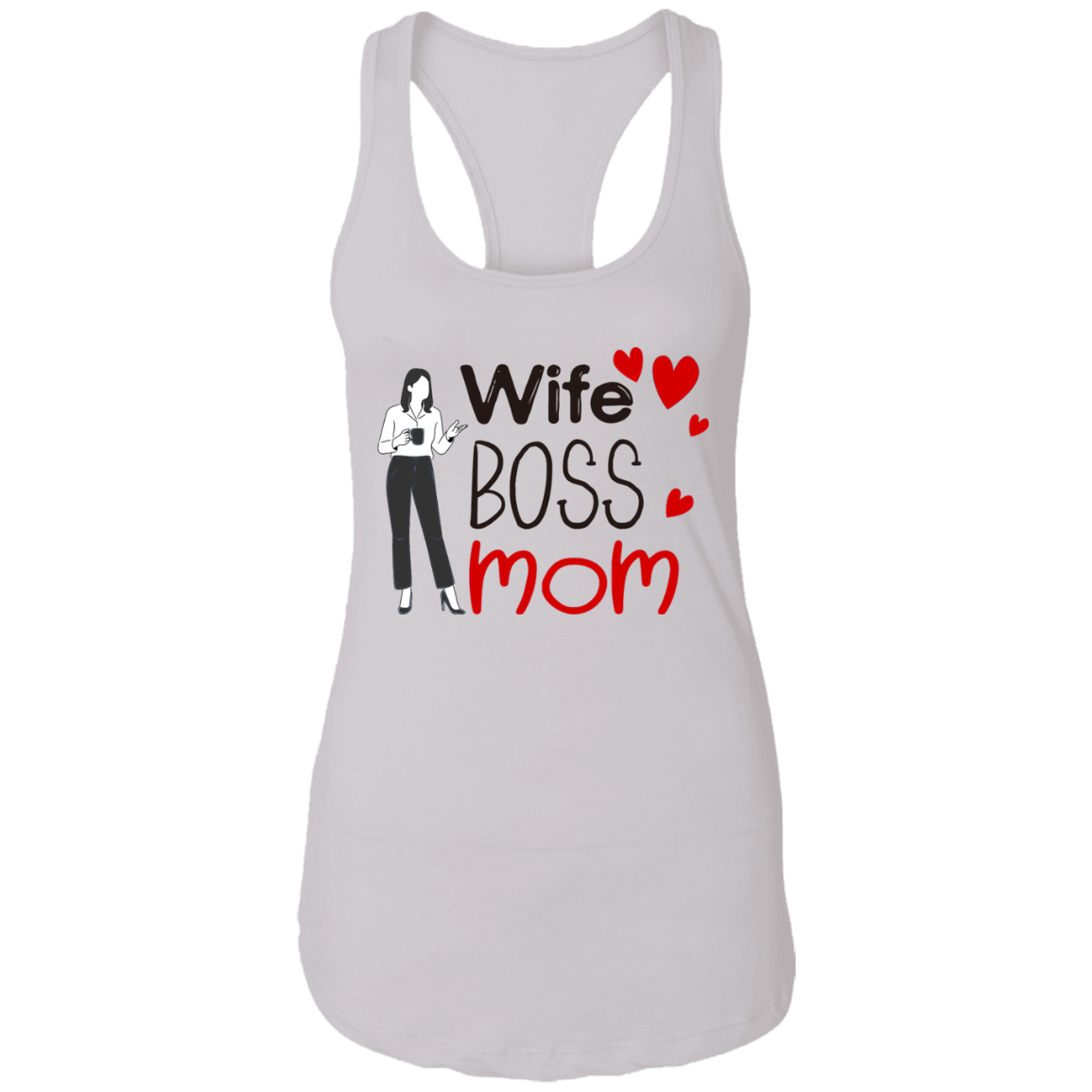 Wife , Boss , Mom Ladies Ideal Racerback Tank - DNA Trends