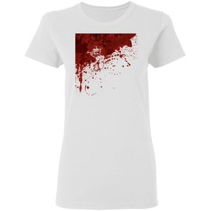 Blood Splatter Halloween Costume Ladies'  T-Shirt - DNA Trends