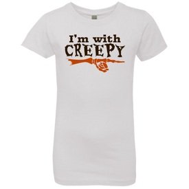 I'm With Creepy Halloween T-Shirt(Girls) - DNA Trends