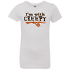 I'm With Creepy Halloween T-Shirt(Girls) - DNA Trends
