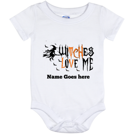 Personalized- Witches Love Me Halloween Costume  Baby Onesie - DNA Trends