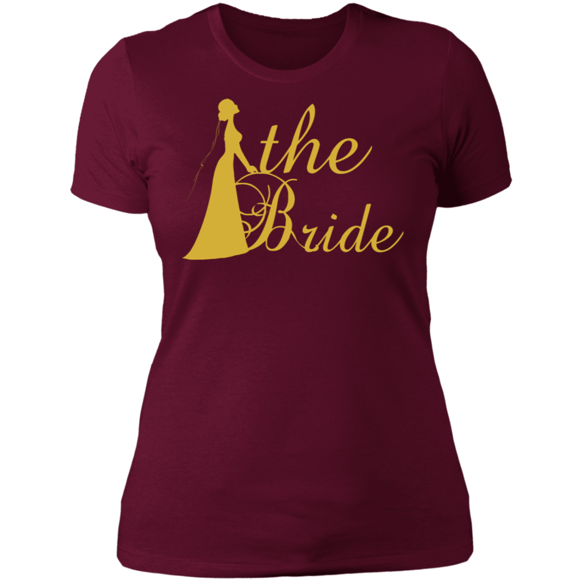 Bridal Shower- Golden Font Bachelorette Part  Ladies' NL T-Shirt For Bride - DNA Trends