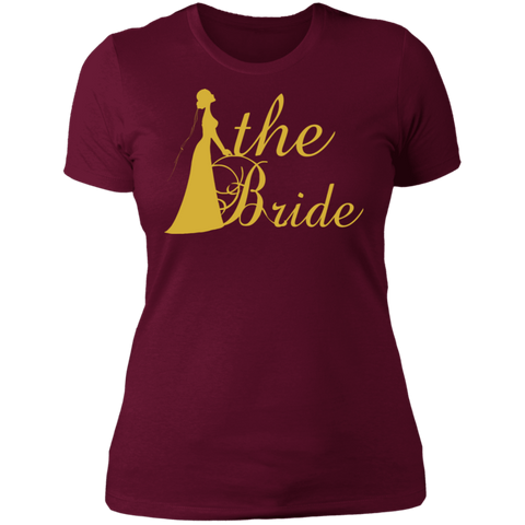 Image of Bridal Shower- Golden Font Bachelorette Part  Ladies' NL T-Shirt For Bride - DNA Trends
