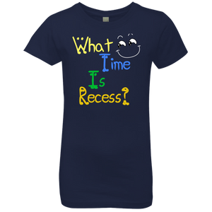 What Time Is Recess - Back to School Girls' Princess T-Shirt - DNA Trends