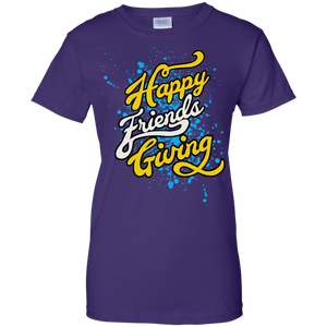 Funny Happy Friendsgiving T-shirt for Ladies' 100% Cotton T-Shirt by Gildan - DNA Trends