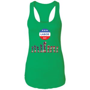 Labor Day Ladies Ideal Racerback Tank - DNA Trends