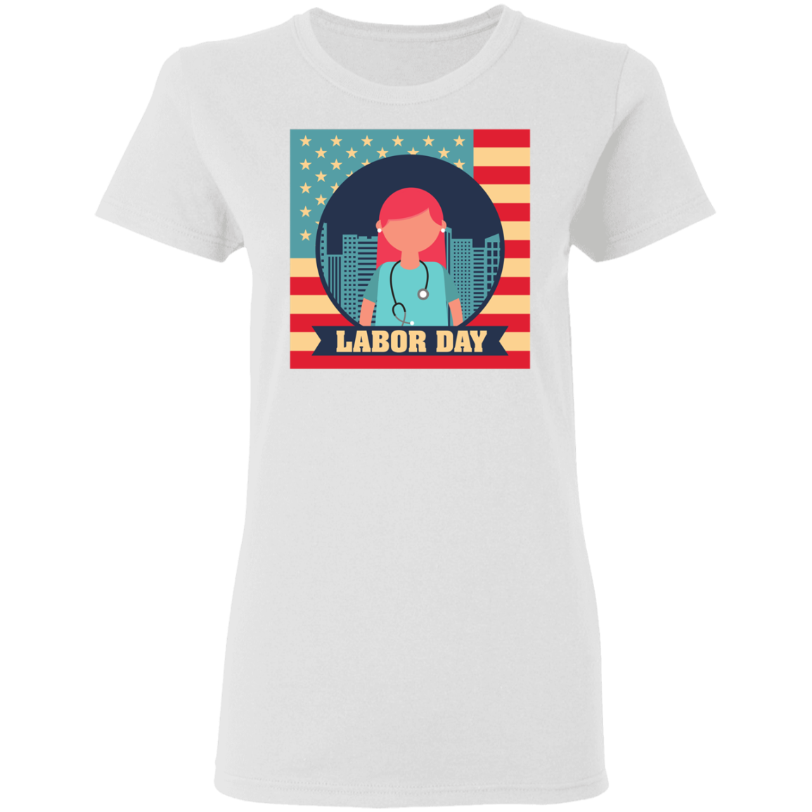Health Worker Labor Day Ladies'  T-Shirt - DNA Trends