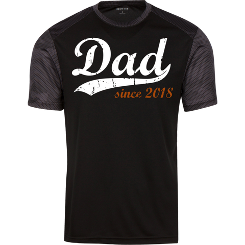 Image of Dad since 2018 CamoHex  T-Shirt - DNA Trends