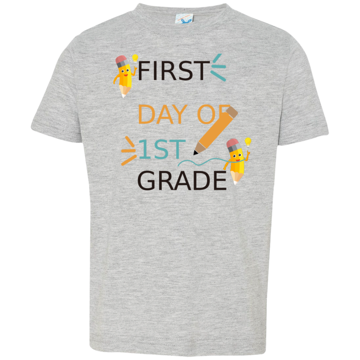 First Day Of First Grade Toddler Jersey T-Shirt, Back To School Tshirt - DNA Trends