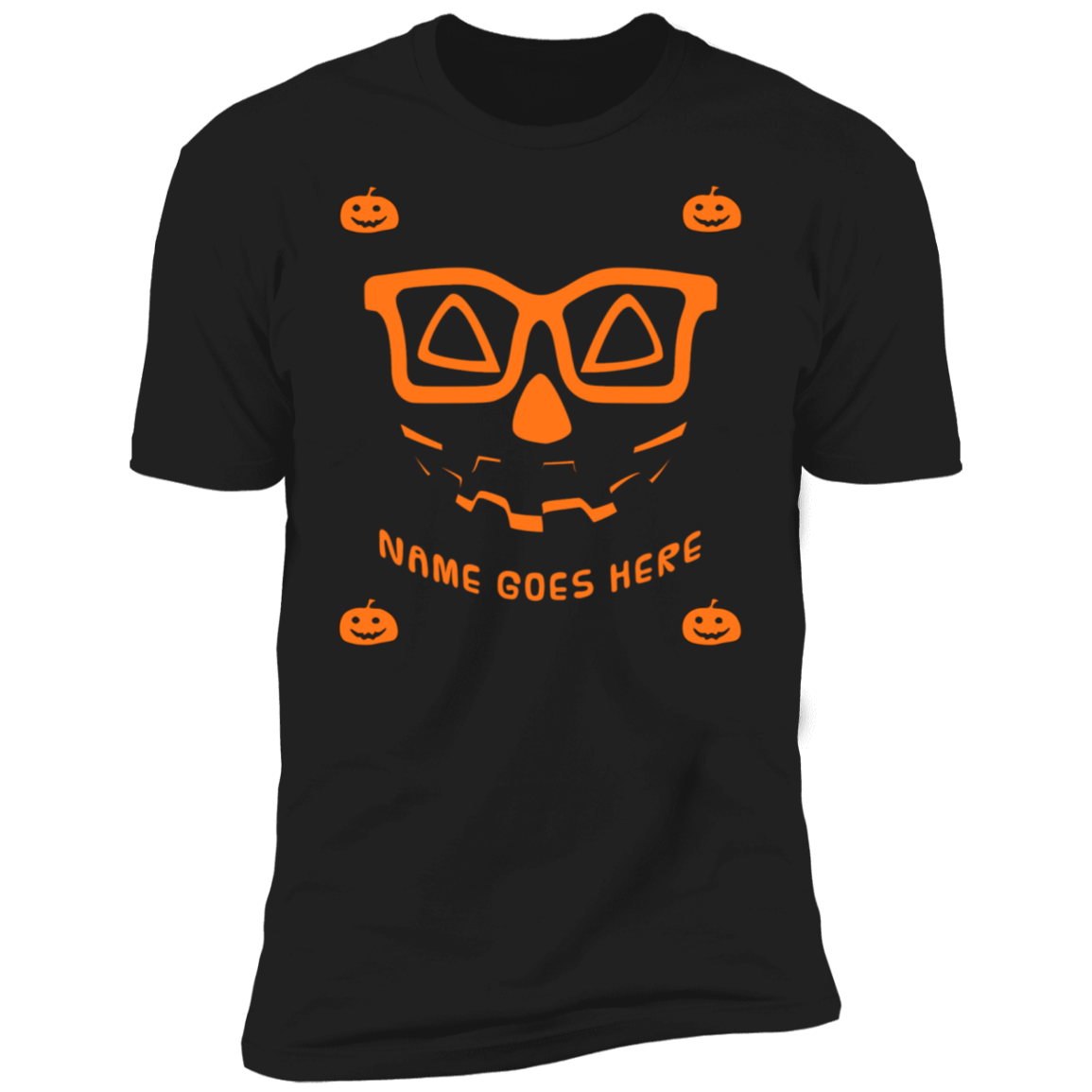 Personalized Creepy Nerd Pumpkin Halloween Costume   T-Shirt (Men) - DNA Trends