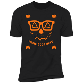 Personalized Creepy Nerd Pumpkin Halloween Costume   T-Shirt (Men) - DNA Trends