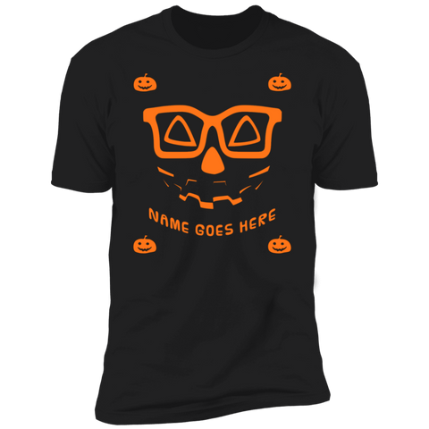 Image of Personalized Creepy Nerd Pumpkin Halloween Costume   T-Shirt (Men) - DNA Trends