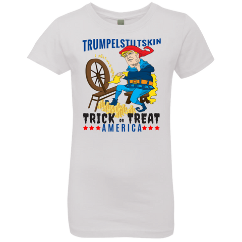 Image of Trumpelstiltskin Trick Or Treat America T-Shirt Halloween Clothes (Girls) - DNA Trends