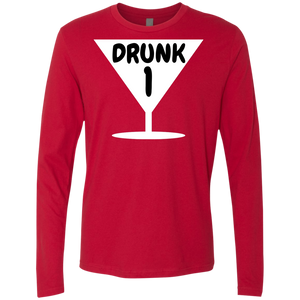 Funny Drunk 1, Thing 1, Thing 2 Halloween Costume Men's Premium LS - DNA Trends