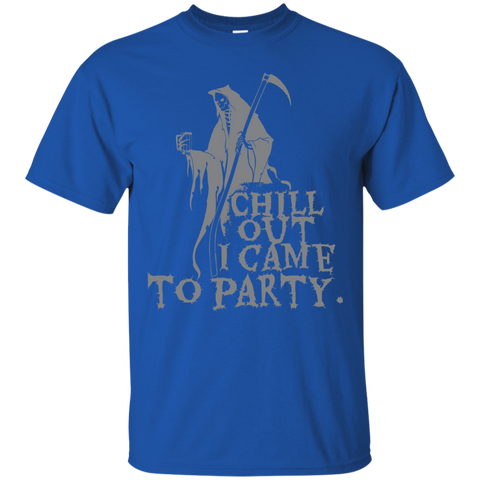 Image of Chill Out I Came To Party Grim Reaper T-Shirt Halloween Tshirt (Men) - DNA Trends