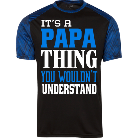 Image of It's A Papa Thing CamoHex  T-Shirt - DNA Trends