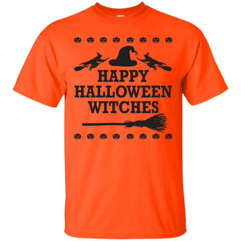 Image of Happy Halloween Witches T-Shirt Halloween Cool Tees (Boys) - DNA Trends