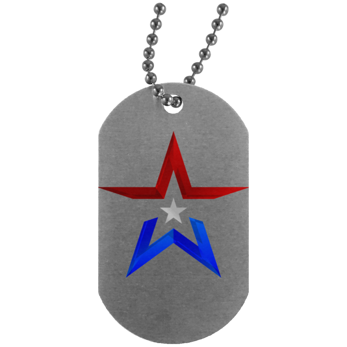 Star Silver Dog Tag - DNA Trends