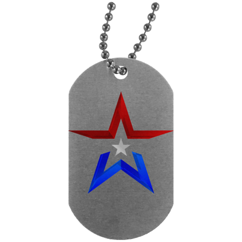 Star Silver Dog Tag - DNA Trends
