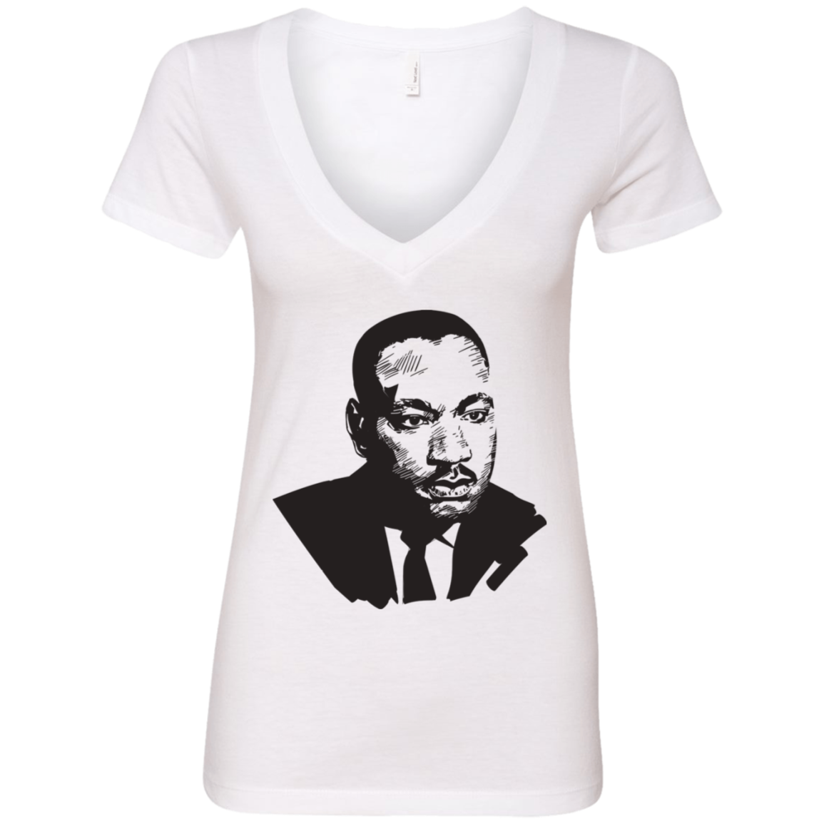 Martin Luther King Deep V-Neck T-Shirt - DNA Trends
