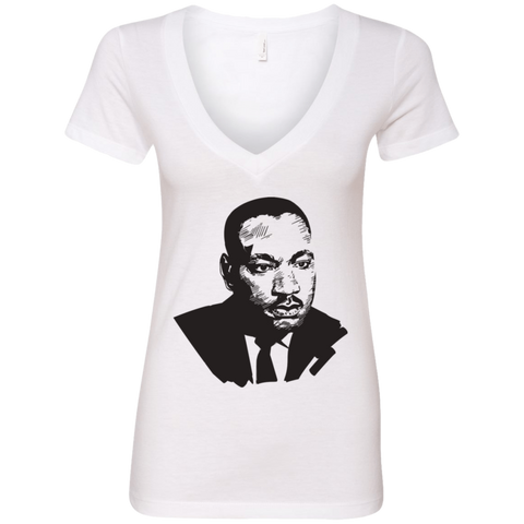 Image of Martin Luther King Deep V-Neck T-Shirt - DNA Trends