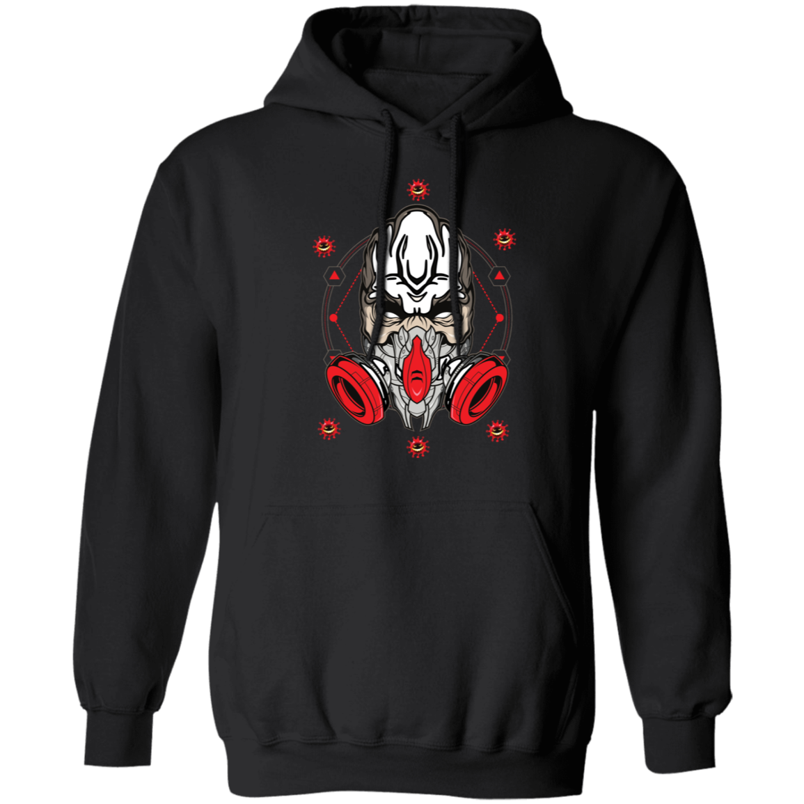 Masked Zombie Halloween Costume Pullover Hoodie - DNA Trends