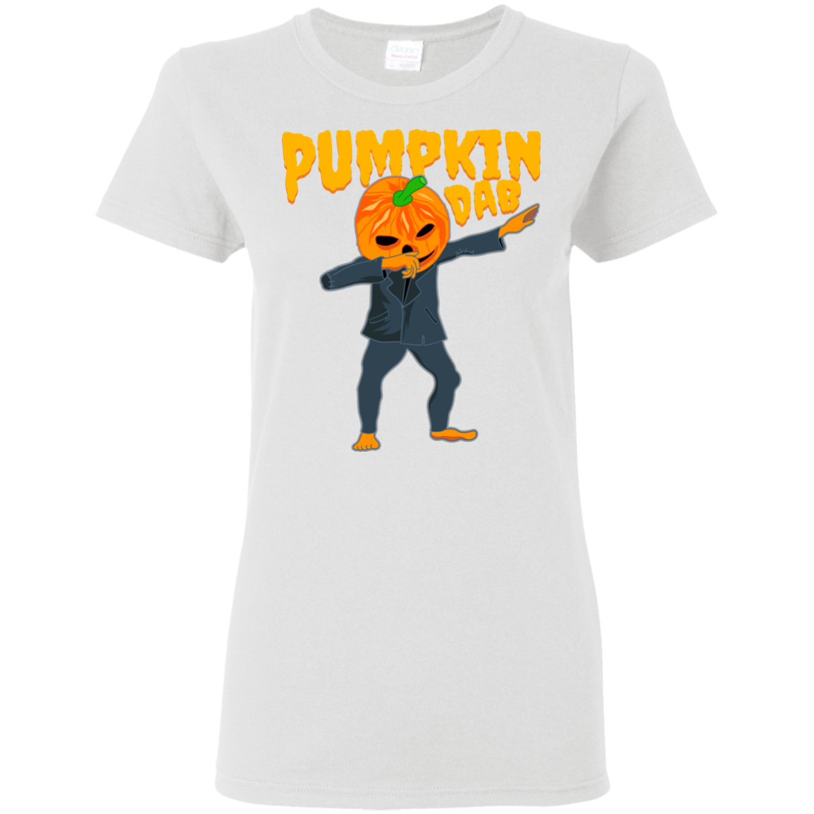 Trendy Pumpkinhead Dab T-Shirt Halloween Shirt (Women) - DNA Trends