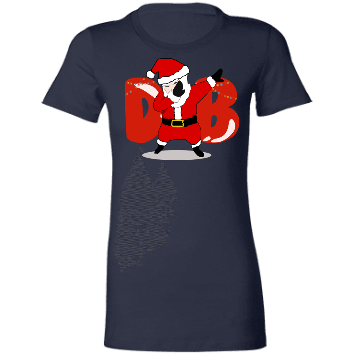 Amusing Dabbing Santa Ladies' SlimFit T-Shirt - DNA Trends