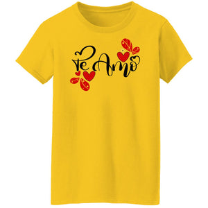 Valentines Day  Te Amo  Ladies'  T-Shirt