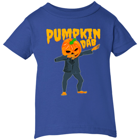 Image of Trendy Pumpkinhead Dab T-Shirt Halloween Clothing (Infants) - DNA Trends