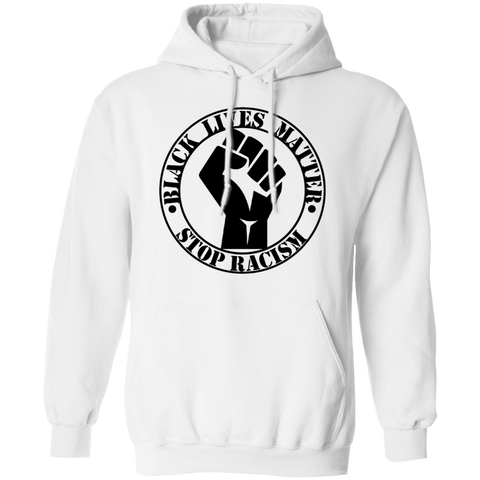 Image of BLM NO TO RACISM Pullover Hoodie - DNA Trends