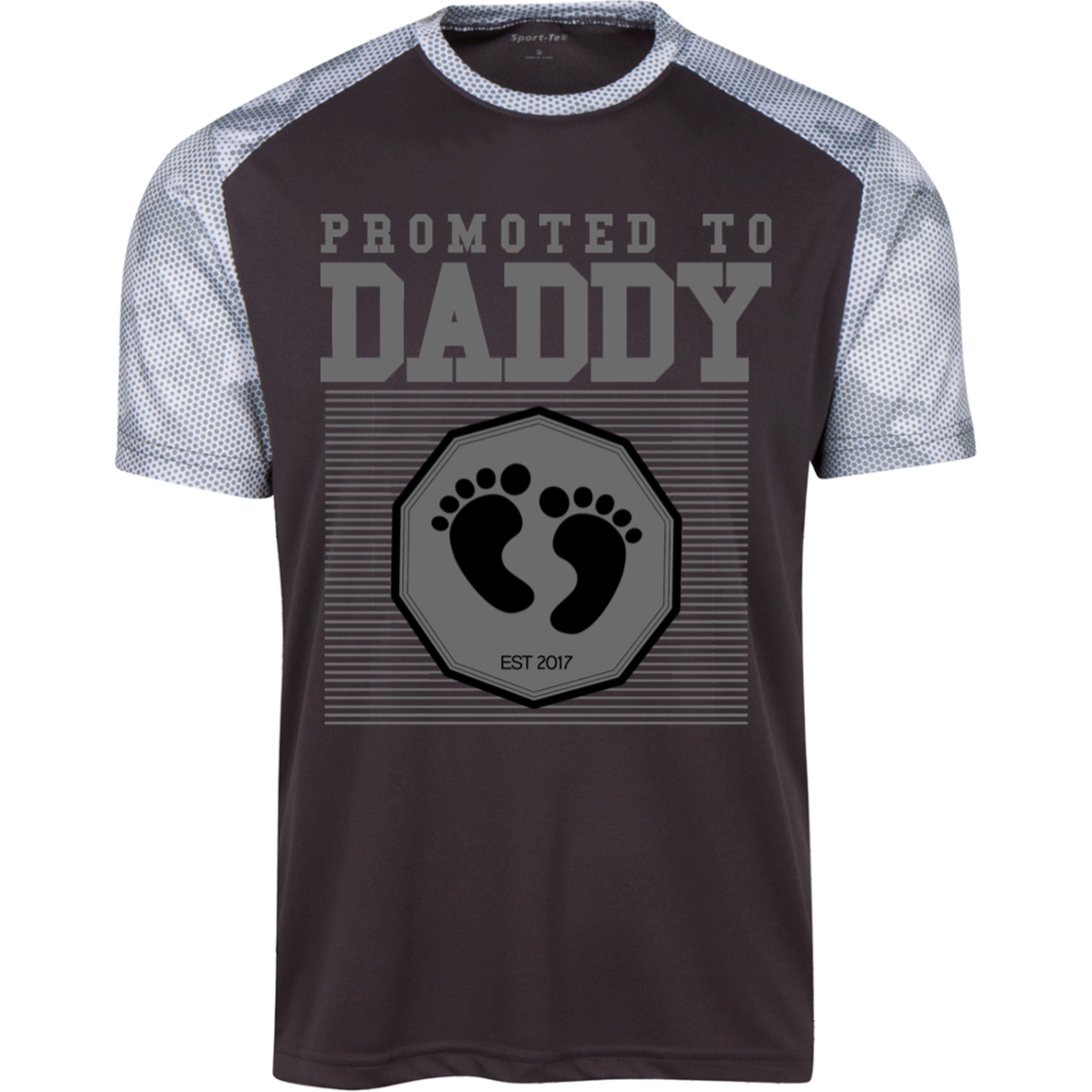 Promoted To Daddy CamoHex  T-Shirt - DNA Trends
