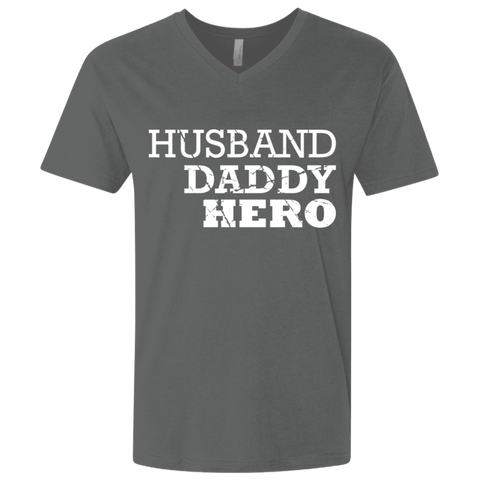Image of Husband Daddy Hero  Premium Fitted T-Shirt - DNA Trends