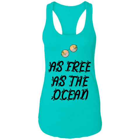 Image of As Free As The Ocean Ladies Ideal Summer Racerback Tank - DNA Trends