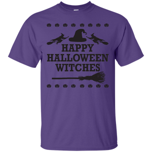 Happy Halloween Witches T-Shirt Halloween Cool Tees (Boys) - DNA Trends